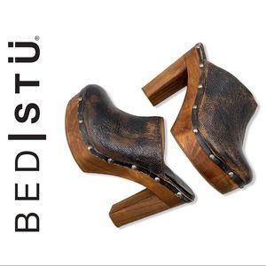 Bed Stü | Dorothy Wooden Clog | Size 9